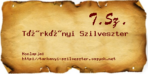 Tárkányi Szilveszter névjegykártya